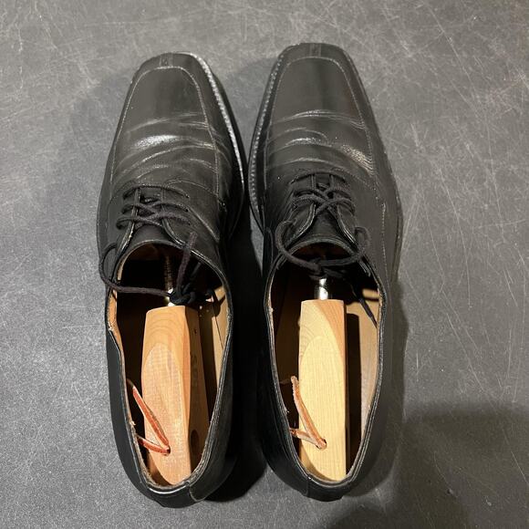 Mezlan Shoes Mens Size 13 Black Leather Carmichael Lace Up Dress Formal Spain main image 11